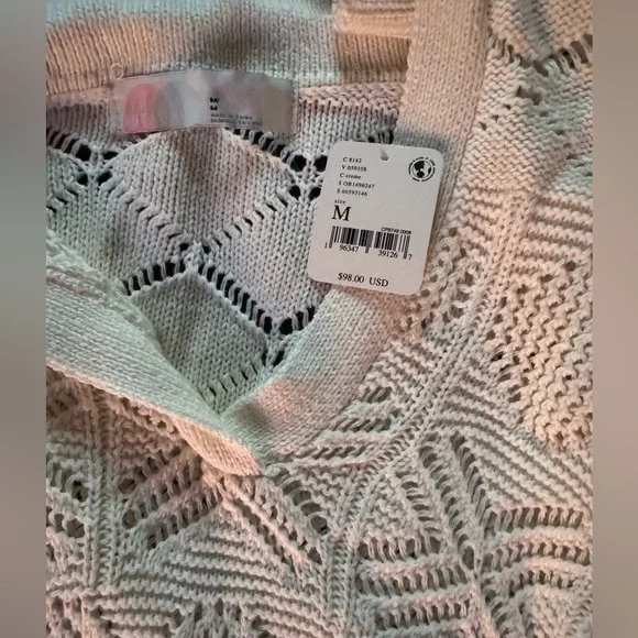 NWT Free People Free People Islamorada Fauxchet Sweater Maxi in Creme - Picture 3 of 3